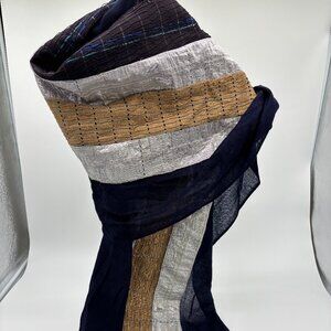 Anna Trzebiniski Silk Cashmere X-Large Shawl, 80" x 28"